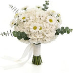 Kimura's Cabin 6pcs Artificial Hydrangea Flowers Fake Hydrangeas,White - Image 6
