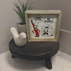 Boho Farmhouse Wooden Framed Bathroom Decor Signs, Funny Restroom Decorative Plaque Small Cute, Toilet Rules Shelf Decoration (I Hate My Job) - Image 5