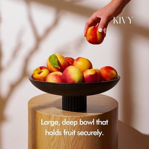 KIVY Concrete Fruit Bowl for Kitchen Counter - Large Decorative Bowl - Image 2