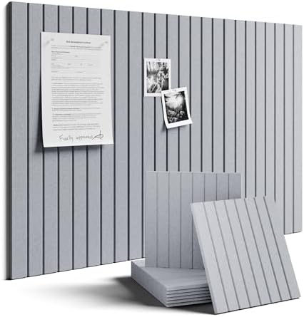 Felt Bulletin Board with Self-Adhesive 6 Pack by FLUXYNARA