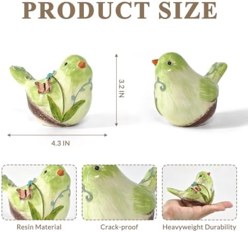 Bird Figurines for Shelf Decor, Resin Animal Figurines for Home - Image 3