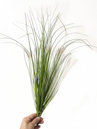 Artificial Plants Fake Wheat Grass Tall Shrubs, Faux Greenery Plastic Leaves Plant Indoor Green Decoration Home Garden Christmas Party Table Centerpieces Hotel Hall DIY Decor - Tail End Red 16 Bundles - Image 6