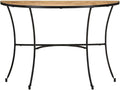 Solid Mango Wood Half Circle Side Table by Unknown