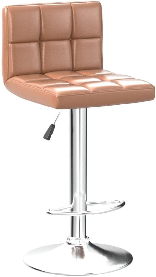 Homall Bar Stools Modern PU Leather Adjustable Swivel Barstools, Armless - Image 5
