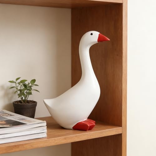 Desk Goose 7 inch Gifts for Women, Mini Desktop Goose Statue Decor for Living Room Bedroom Bookshelf and Office - Image 5
