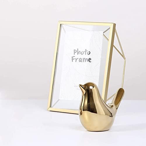 FANTESTICRYAN Small Birds Statues Home Decor, Modern Style, Gold, XL - Image 3