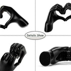 FANTESTICRYAN Heart Hands Statues, Black Resin Home Decor Accent, Medium - Image 5