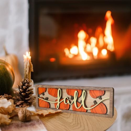 Vintage Fall Pumpkin Decorations for Office Home Table Mantel Shelf Desk - Image 6