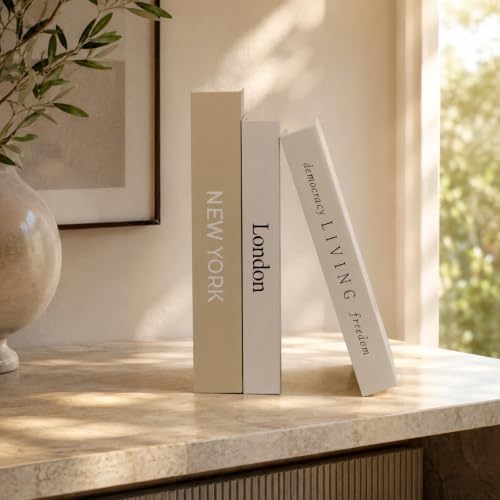 3 PCS Faux Decorative Books for Home Decor-Coffee Table Books Decor-Aesthetic Fake/Faux Books (NEW YORK London Living) - Image 5