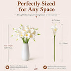 Mandy's 12pcs White Calla Lily Artificial Flowers - Image 3