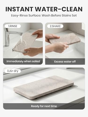 Fluxynara Felt Coasters for Drinks, Mixed Sizes, Oatmeal & Taupe - Image 7