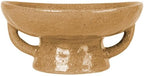 Creative Co-Op Stoneware Footed Pedestal Bowl with Handles, Reactive Glaze, Taupe - Image 6