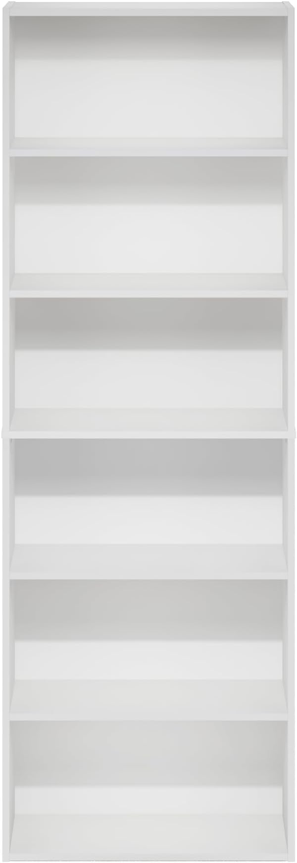 Furinno Jaya Simply Home Free Standing 6-Tier Open Storage Bookcase - Image 6