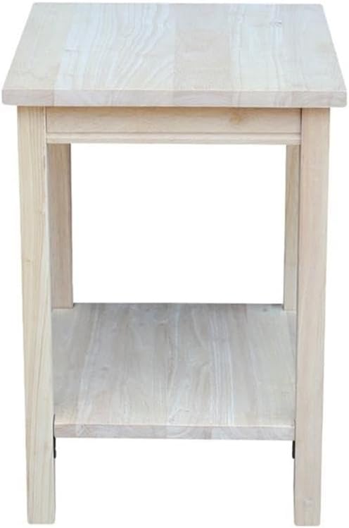 International Concepts Portman Accent Table 16"W × 14"D × 20"H, Solid Parawood - Image 6