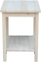 International Concepts Portman Accent Table 16"W × 14"D × 20"H, Solid Parawood - Image 6
