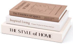 XKDOUS 3 Pack Decorative Books for Home Decor Coffee Table Faux Book Boxes by XKDOUS