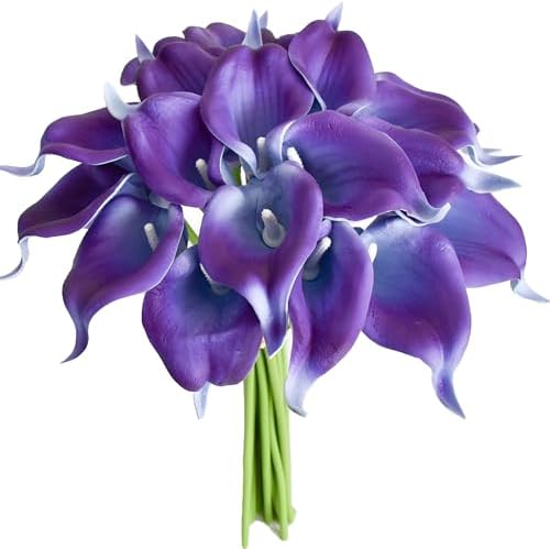 Mandy's 20pcs Purple Calla Lily Artificial Flowers by Mandys