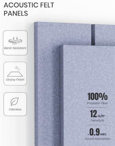 Fluxynara Felt Bulletin Board & Cork Board Alternative 48'' x 36'' - 12 Pack - Image 5