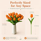 Mandy's 20pcs Artificial Orange Tulips - Image 3