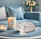VVGIFTS Ocean White Sea Turtle Coral Reef Beach Coastal Home Shelf Decor - Image 6