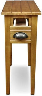 Maykoosh Country Cottage One Drawer Bin Pull Side Table, Solid Wood Construction - Image 3