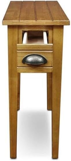 Maykoosh Country Cottage One Drawer Bin Pull Side Table, Solid Wood Construction - Image 3