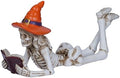 Dlfghos Halloween Skeleton Statue Halloween Skull Figurine Home Decor Reading Skeleton Figurines Decorations for Indoor Fireplace Home Kitchen Desk Office Party by Dlfghos