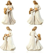 Mother Daughter Figurine, Mom and Child Resin Statue, Sentimental Family Love Sculpture, Tabletop Home Decor, Mother's Day Decor - Image 6