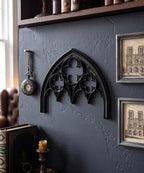 Putuo Decor Gothic Ornament Wall Art, Vintage Victorian Resin Plaque Window Frame, Dark Academia Halloween Spooky Decor Accent Sculpture for Living Room Bedroom Gallery - Image 5