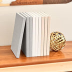 Decorative Linen Book Set – Set of 3 Extra Large Real Books | Coffee Table & Shelf Mantle Decor | Modern Home Decoration | Guest Book Journals [Cream/Natural] - Image 5