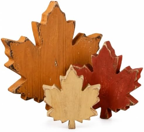 Wooden Leaves Fall Decor, Fall Decorations for Home by Unknown