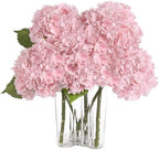 Coferset 3pcs Lifelike Real Touch Hydrangea Artificial Flowers,Pink by Coferset