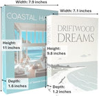 Decorative Faux Book Storage Box 2-Pack with Magnetic Close for Living Room Decor, Room Decor Aesthetic, Shelf Decor - Coastal Style Fake Book for Coffee Table - Image 2