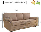 Easy-Going Reversible Couch Cover, 3 Cushion Sofa, Chocolate/Chocolate | Large - Image 7