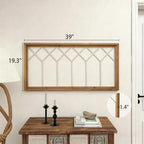 Sintosin Boho Window Pane Wall Decor 19 X 39 Inches, Wood - Image 2
