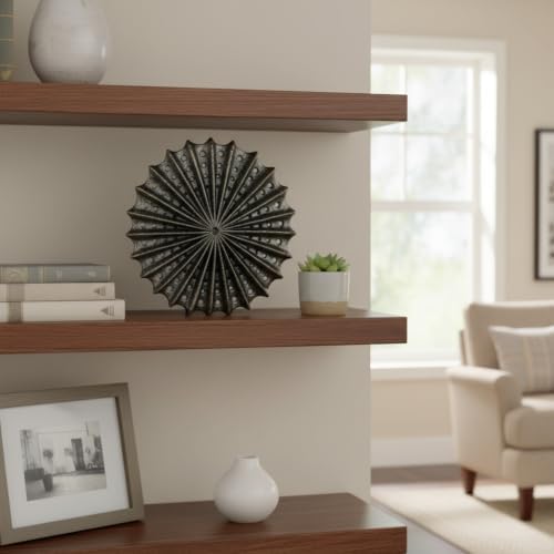 Modern Abstract Decorative Sculpture, Dining Living Room Desk Decor,Geometric Home Decor Statues,Shelf Top Decor Aesthetics, 9.65" Bronze Colored - Image 5