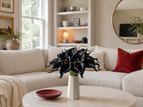 Mandy's 20pcs Black Calla Lily Artificial Flowers - Image 5