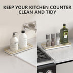 Bathroom Tray for Counter Top Organizer, Oak Wood Vanity Tray - Image 4