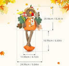 Lovinland 2 Pack Stuffed Animal Turkey Doll Thanksgiving Table Decoration - Image 6
