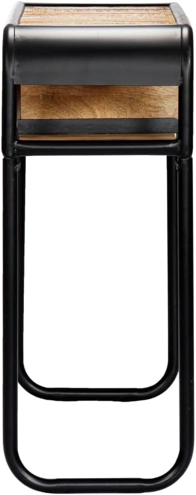Console Table with 1 Drawer and 2 Compartments, 46.5"x11.8"x29.5" Solid - Image 4