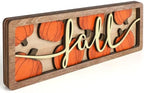 Vintage Fall Pumpkin Decorations for Office Home Table Mantel Shelf Desk by COCHIE