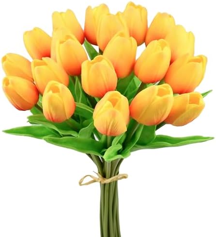 Mandy's 20pcs Artificial Sunset Tulips by Mandys