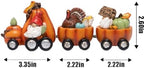 Hodao 8.5IN Fall Pumpkin Figurines Thanksgiving Decorations for Indoor Home - Image 2