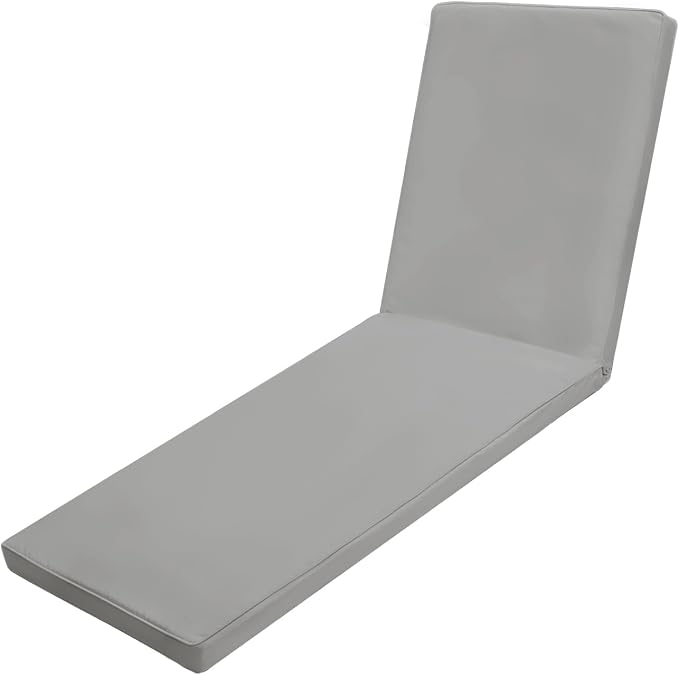 Outdoor Chaise Lounge Cushions for Patio, Waterproof Replacement Seat Cushions by Iheqard