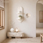 Plant Wall Shelf for Home Decor: Hanging Plant Shelf for Planter, Whitewash - Image 3