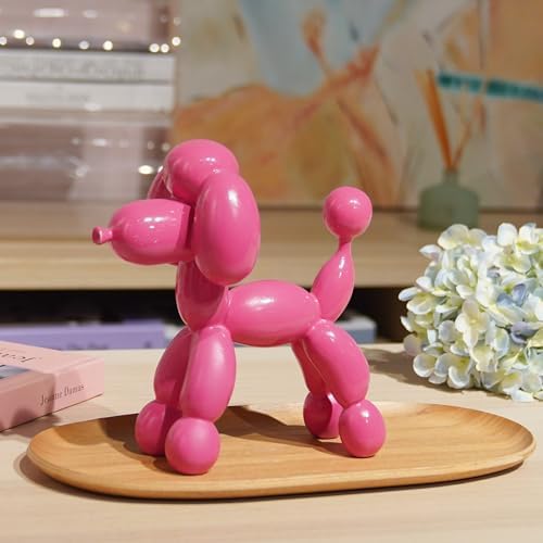Guichifun Balloon Dog Décor Sculpture, Pink, 7" - Image 3