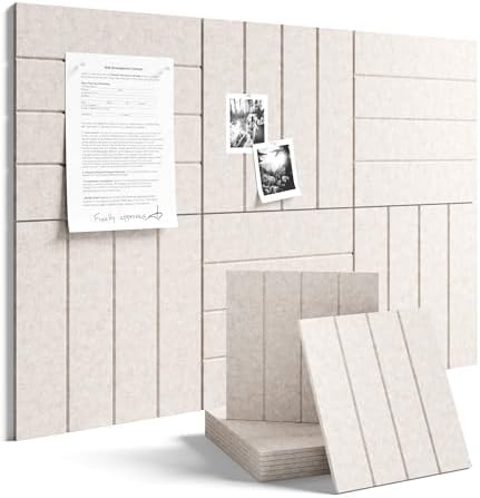 Fluxynara Felt Bulletin Board & Cork Board Alternative 36'' x 24'' - 6 Pack by FLUXYNARA
