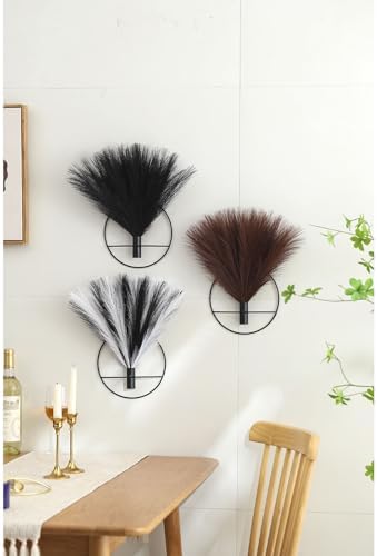 Pretty Jolly Boho Pampas Wall Decor Black Metal Wall-Mounted Art - Image 6