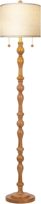 65.5" Natural Real Wood Floor Lamp - Image 8