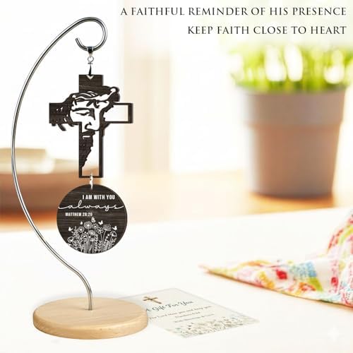 Christian Jesus Hanging Decor, Christian Gifts for Men, Women, Jesus Ornament Religious Gift, Faith-Based Inspirational Gift for Friends, Mom, Sister, Girl, Coworker, Jesus Decorations - Image 3